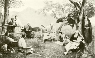 Cícero em Tusculum (gravura) de French School