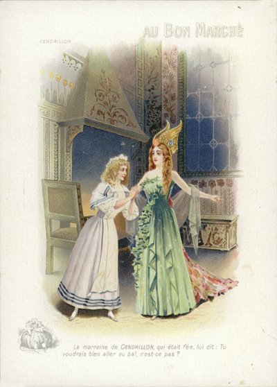 Cinderela e a fada madrinha de French School