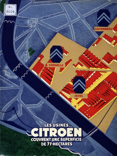 As plantas de Citroën cobrem uma área de 77 hectares de French School