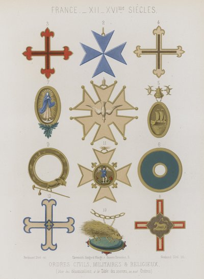 Ordens civis, militares e religiosas de French School