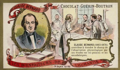 Claude Bernard, fisiologista francês (chromolitho) de French School