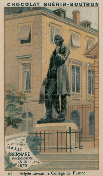 Claude Bernard, fisiologista, 1813-1878, Erigee em frente ao College de France de French School