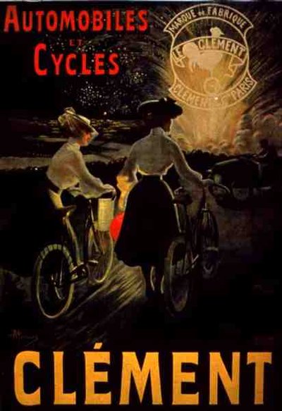 "Clement Automobiles and Cycles", Paris (cor litho) de French School