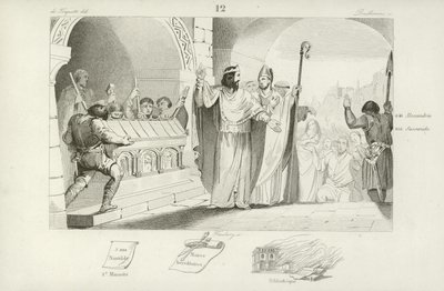Clovis II, rei franco de Neustria e Borgonha de French School