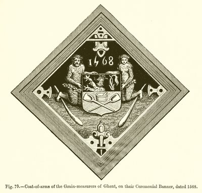 Brasão de armas dos medidores de grãos de Ghent de French School