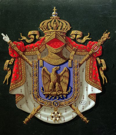 Brasão de armas do Imperador Napoleão III (1808-1873) de French School