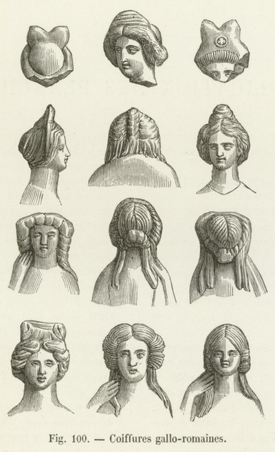 Penteados galo-romanos de French School