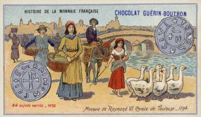 Moedas de Raymond VI, Conde de Toulouse de French School