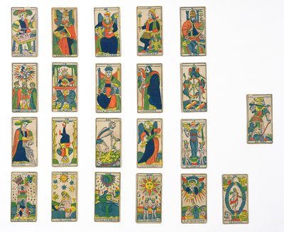Coleção de cartas de tarô de French School