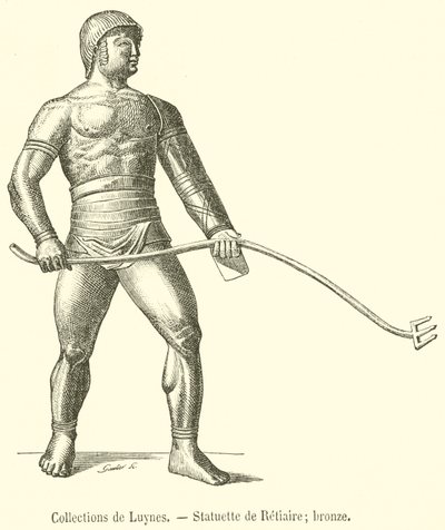 Luynes Collections, Estatueta de Retiro, bronze (gravura) de French School