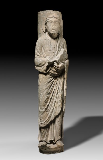 Figura Colunar de um Apóstolo, Châlons-sur-Marne, c.1180 (calcário) de French School