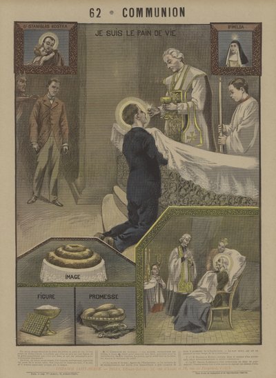 Comunhão (cor litho) de French School
