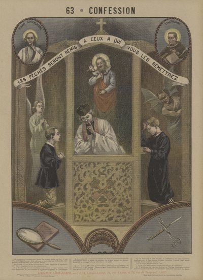 Confissão (cor litho) de French School