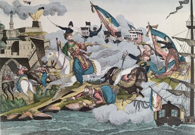 Conquista de Argel pelas tropas francesas em 1830, c.1830-40 de French School