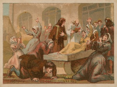 Convulsionários ou místicos religiosos em transe de French School