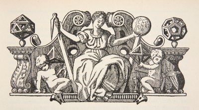 Cópia de uma ilustração de capa do Theatrum Instrumentorum de Besson, cópia de Boris Mestchersky (d.1957) Ilustração da História das Nacionalidades Francaise, Volumes I e II, por Gabriel Hanotaux de French School