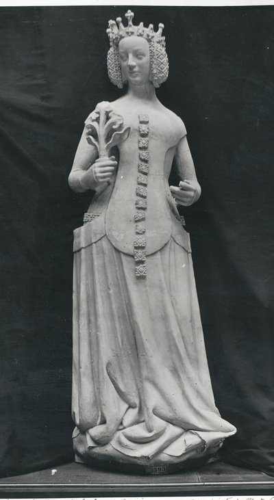 Cópia de uma estátua de Isabella da Baviera (1371-1435) de French School