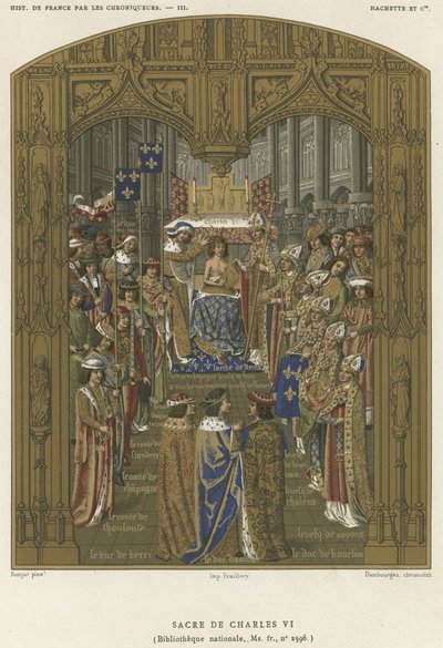 Coroação de Carlos VI de French School