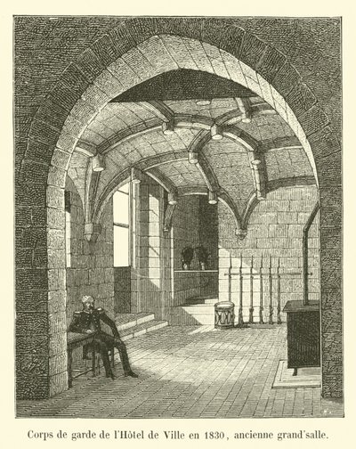 Casa de Guarda do Hotel de Ville em 1830, antigo Grand Hall de French School
