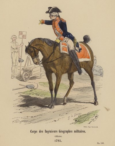 Corpo de Geógrafos Militares, Oficial de French School
