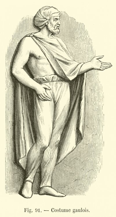 Traje gálico de French School