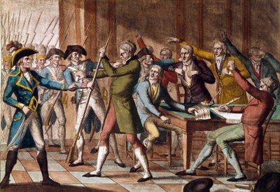 Golpe de Estado de 18 fructidor (4 de Setembro de 1797). de French School