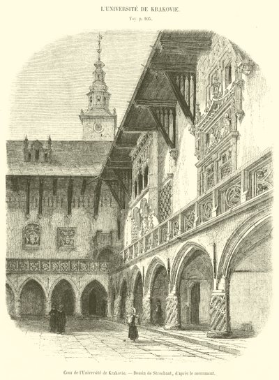 Tribunal da Universidade de Cracóvia (gravura) de French School