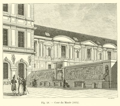 Corte do museu, 1834 de French School