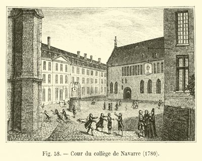 Corte da faculdade de Navarra, 1780 de French School