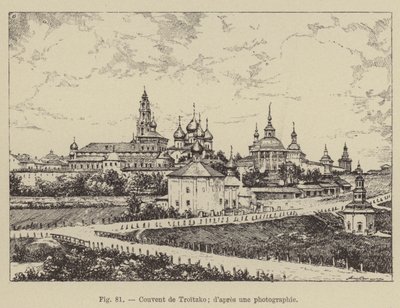 Convento Troitzko (gravura) de French School