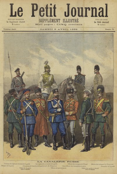 Capa do Le Petit Journal, 9 de abril de 1892 de French School