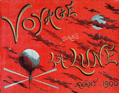 Capa do livro "Voyage dans la lune avant 1900" de A. de Ville d