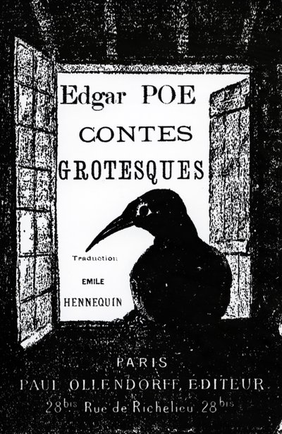 Cover to Contes Grotesques de Edgar Allan Poe, publicado em 1882 de French School