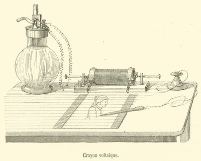Lápis voltáico (gravura) de French School