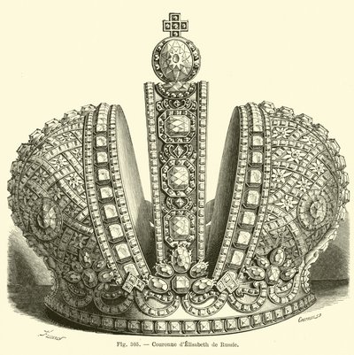 Coroa de Elizabeth da Rússia de French School