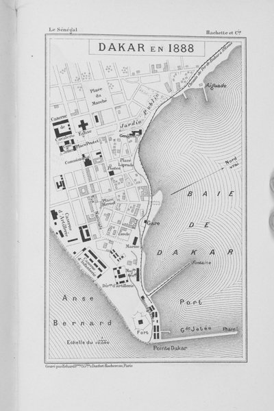 Dakar em 1888 de French School