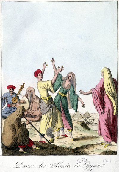 Dança dos Aliados no Egipto. 1811. de French School