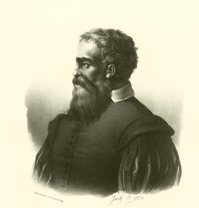 Daniele da Volterra, retrato (gravura) de French School
