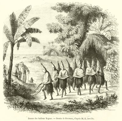 Danças dos índios Yaguas (gravura) de French School