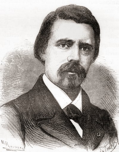 David Edward Hughes, de Les Merveilles de la Science, publicado c.1870 (gravura) de French School