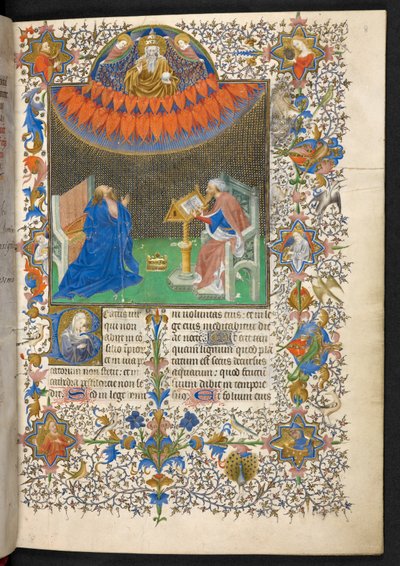 David e o Senhor, Breviário de João Sem Medo, Add. 35311, f.8r de French School