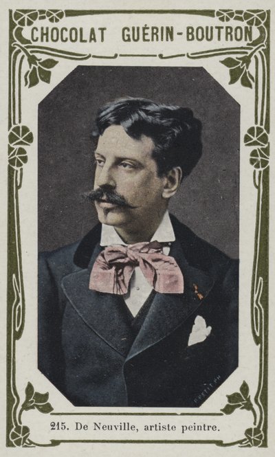 De Neuville, pintor (foto colorida) de French School