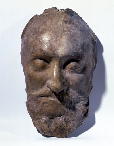 Máscara da Morte de Henri IV (1553-1610) Rei da França (cera) de French School