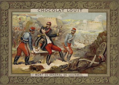 Morte do general Lourmel, Batalha de Inkerman, Guerra da Crimeia, 1854 de French School