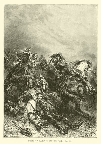 Morte de Gustavus e sua página de French School