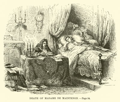 Morte de Madame de Maintenon de French School