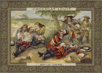 Morte do Marechal Turenne na Batalha de Salzbach, 27 de julho de 1675 de French School