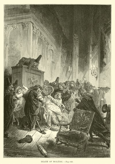Morte de Molière de French School