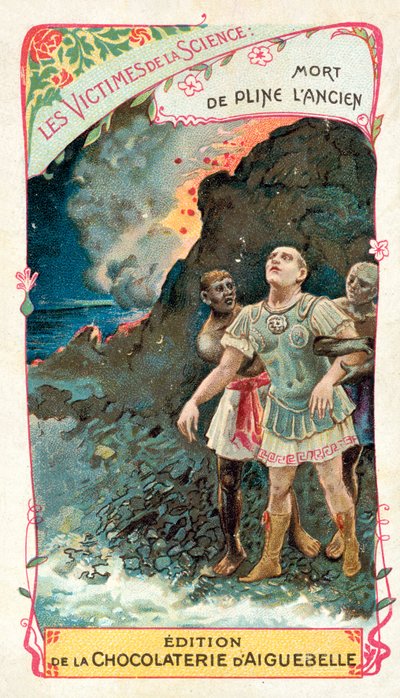 Morte de Plínio, o Velho, na erupção do Vesúvio, 79 de French School