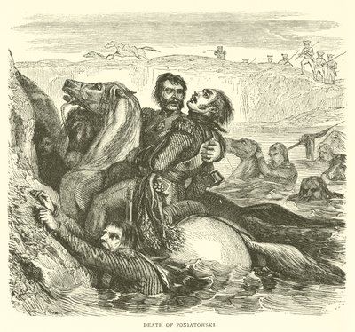 Morte de Poniatowski (gravura) de French School